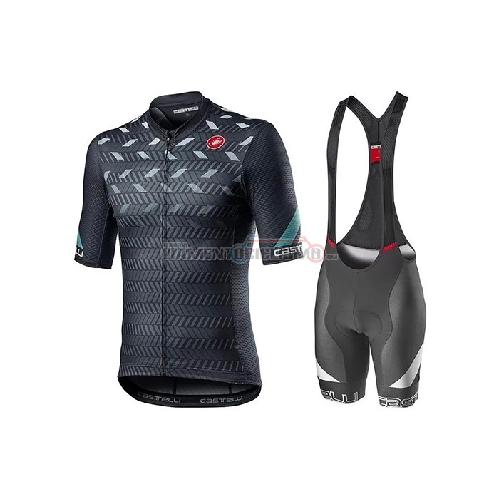 Abbigliamento Ciclismo Castelli Manica Corta 2021 Scuro Blu (5)